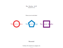 Tablet Screenshot of nostyle.us